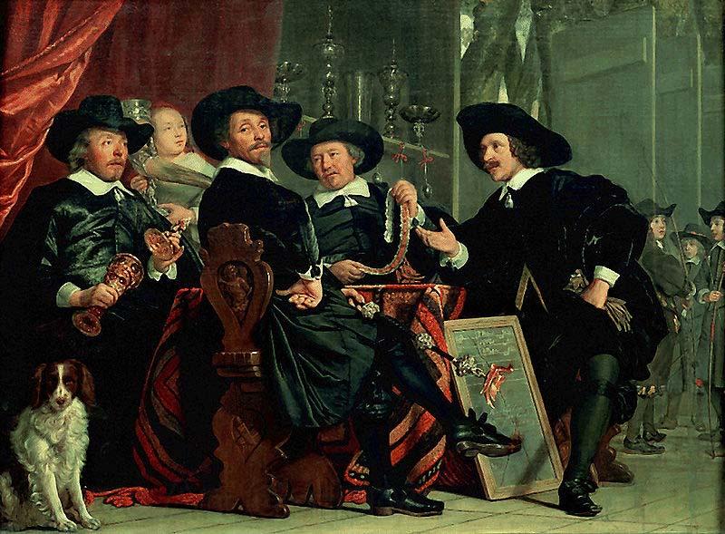 Bartholomeus van der Helst Governors of the archers' civic guard, Amsterdam Norge oil painting art